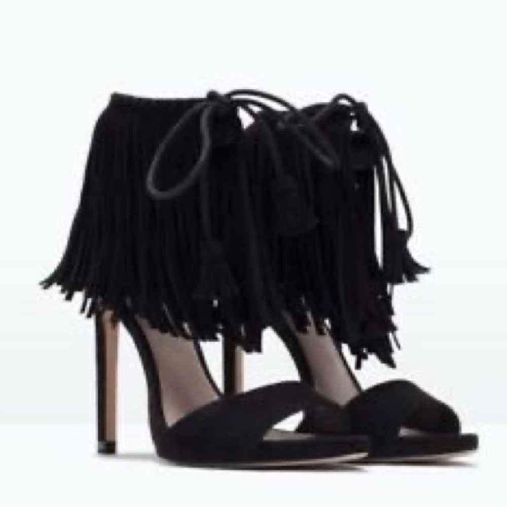 Zara fringe Sandals